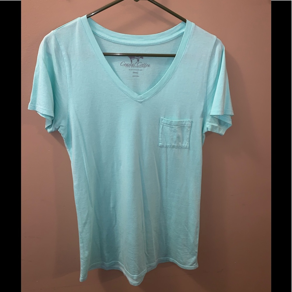 Coastal Cotton v neck tshirt